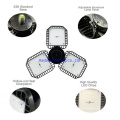 E27 80W Adjustable Garage Ceiling High Bay LED Shop Bulb Light for Garage Deformable Lighting